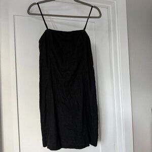 Gap Black Linen Mini Dress